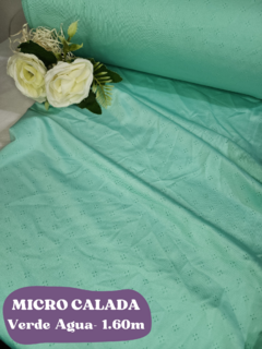 MICRO CON LYCRA CALADA - VERDE AGUA