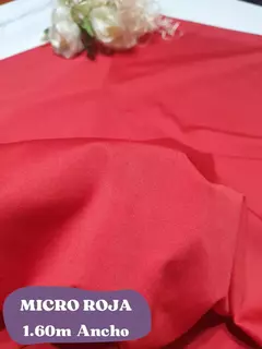 PROMO - MICRO ELASTIZADA X 3 METROS ROJA