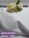 PROMO - MICRO POMPÓN X 3 METROS BLANCA