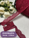 PUNTILLA ELASTIZADA 2.50CM - BORDO