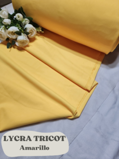 LYCRA TRICOT AMARILLO - comprar online