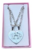 Collar Dije Stitch Beso Acero Corazón Personalizado 2 Caras - comprar online
