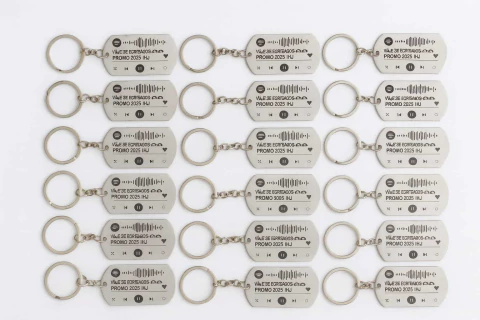 30 Llaveros placa con código de Spotify