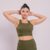 Top Naty Verde Militar