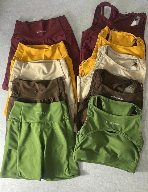 Conjunto shorts corrida com bolso invisível - comprar online