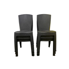 Silla Ratan Apilable Reforzada Pack X24 Unidades - Ratán Home