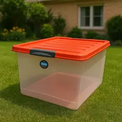 Caja Organizadora 23,5 litros con tapa y trabas