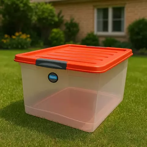 Caja Organizadora 23,5 litros con tapa y trabas
