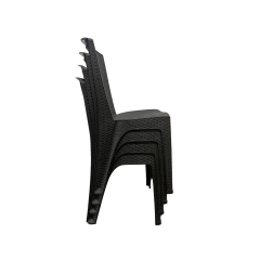 Silla Ratan Apilable Reforzada Pack X4 Unidades - Ratán Home