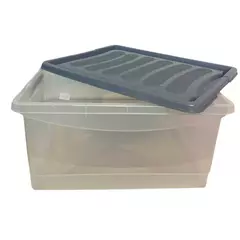 Caja Organizadora 23,5 litros con tapa y trabas