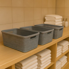 Pack X3 Cajas Organizadora Yute 8Lts - comprar online