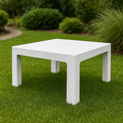 Mesa Cuadrada Baja Ratan - comprar online