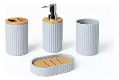 Set Juego De Baño Accesorios Ratan 4 Piezas en internet