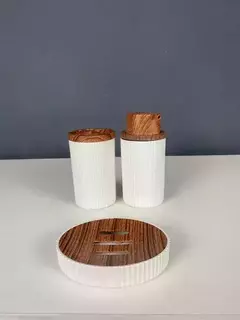 Set Juego De Baño Accesorios Ratan 3 Piezas - tienda online