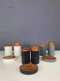 Set Juego De Baño Accesorios Ratan 3 Piezas - comprar online
