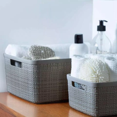 Pack X3 Cajas Organizadora Yute 8Lts - Ratán Home