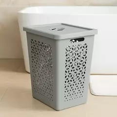 Canasto Cesto Organizador De Ropa Plástico 55 Lts Uz