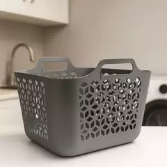 Cesto Canasto Ropa Organizador Con Asas Plastico 30 Lts Uz