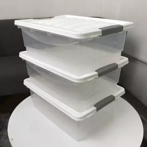 Pack x3 Caja Organizadora 12Lts con Tapa y Traba Star - comprar online