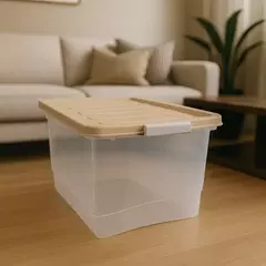 Pack x3 Caja Organizadora 18Lts con Tapa y Traba Star - Ratán Home