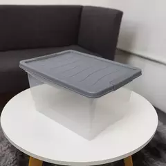 Caja Organizadora 10Lts con Tapa y Traba Star - Ratán Home