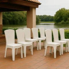 Silla Ratan Apilable Reforzada Pack X24 Unidades - comprar online
