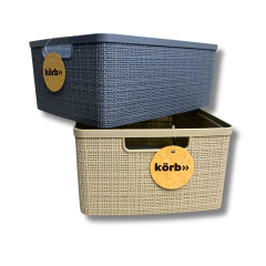 Pack X3 Cajas Organizadora Yute 8Lts - tienda online