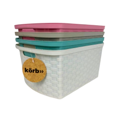 Imagen de Pack X3 Canastos Organizadores Ratan 5lts