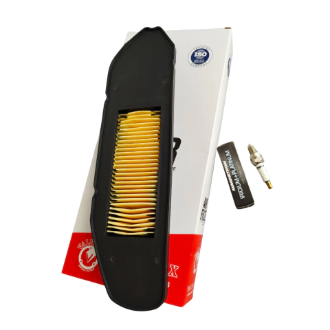 Filtro De Ar Mais Vela Iridium Yamaha Fluo 125 2023 E/d