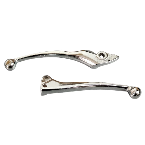 Manetes Lado Esquerdo E Direito Cromado Para Honda Lead 110