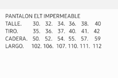 PANTALON IMPERMEABLE - tienda online