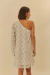VESTIDO FARM CURTO MANGA PATCH DE RENDA - Le Gardin