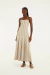 VESTIDO FARM LISTRA BICOLOR