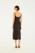 VESTIDO FARM LONGO NAMIBIA PRETO na internet
