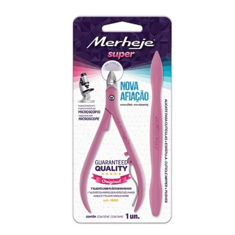 ALICATE DE UNHA + ESPATULA MERHEJE 1UND