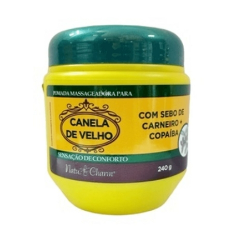 POMADA MASSAGEADORA CANELA DE VELHO 240G NATU CHARM
