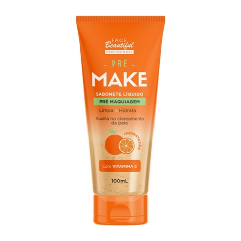 SABONETE LIQUIDO FACIAL PRE MAKE VITAMINA C 100ML FACE BEAUTIFUL