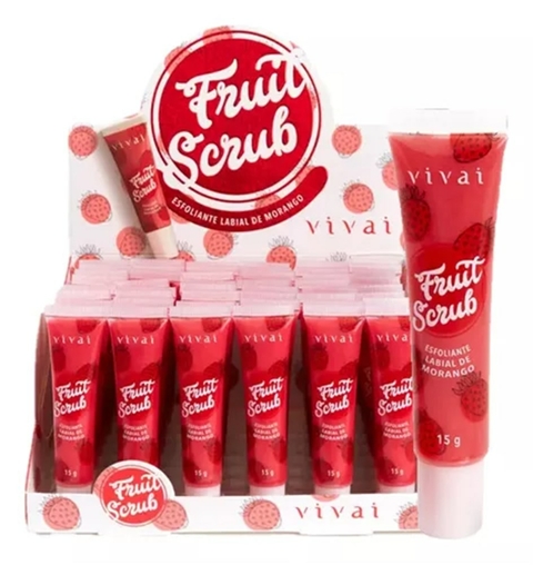 FRUIT SCRUB ESFOLIANTE LABIAL MORANGO VIVAI