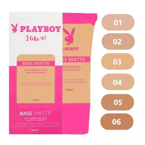 BASE LIQUIDA MATTE ALTA COBERTURA PLAYBOY