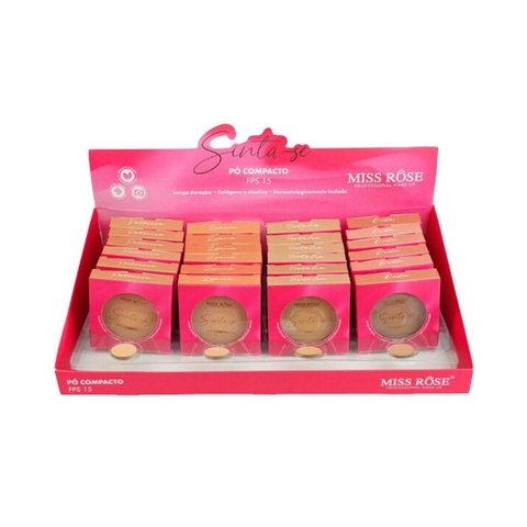 PO COMPACTO ROSA SINTA-SE ANTONELLA MISS ROSE