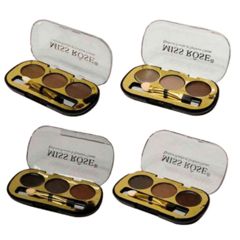 TRIO SOMBRAS PARA SOBRANCELHAS MISS ROSE