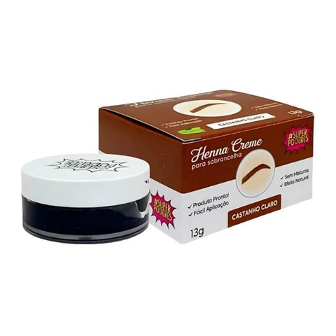 HENNA CREME CASTANHO CLARO SP PODERES