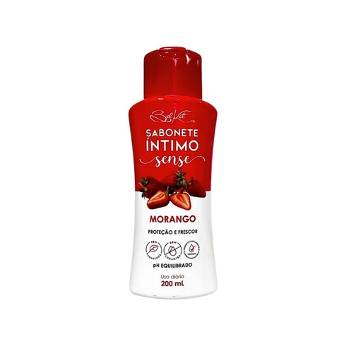 SABONETE INTIMO SENSE MORANGO 200ML BELKIT