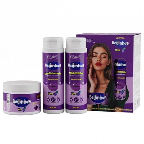 KIT 3 ITENS BEIJINHOS UVA BELKIT