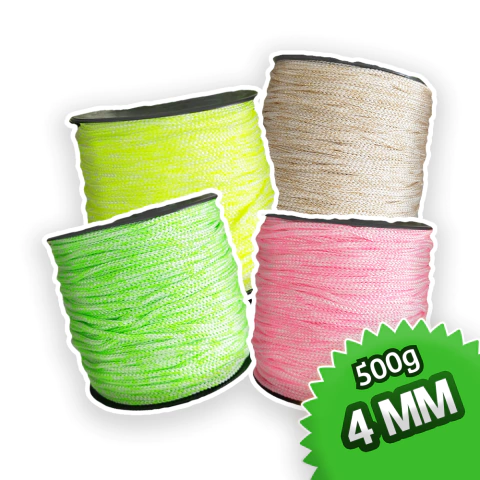 500g | FIO NAUTICO 4MM COLEÇAO MIX - VARIAS CORES
