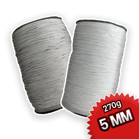 270g | FIO NAUTICO 5MM COLEÇAO GLAMOUR SILVER - VARIAS CORES
