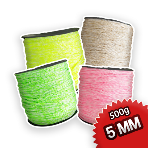 500g | FIO NAUTICO 5MM COLEÇAO MIX - VARIAS CORES