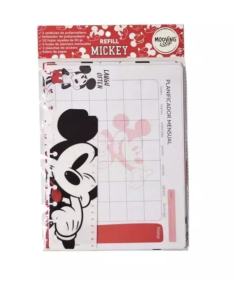 SET REPUESTOS P/CUADERNO MOOVING LOOPS MICKEY CARTA 2638440