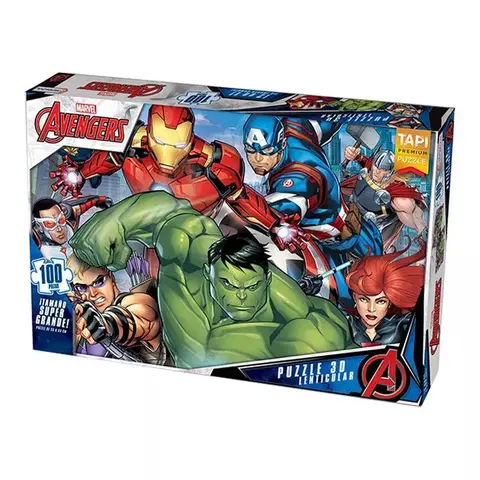 PUZZLE 3D LENTICULAR 100PCS AVENGERS 20243449