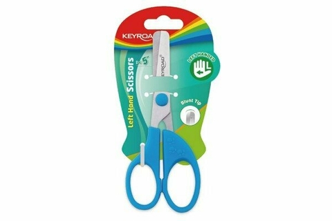 TIJERA ESCOLAR KEYROAD DE 13 CM PARA ZURDOS BLISTER X 1 3414030
